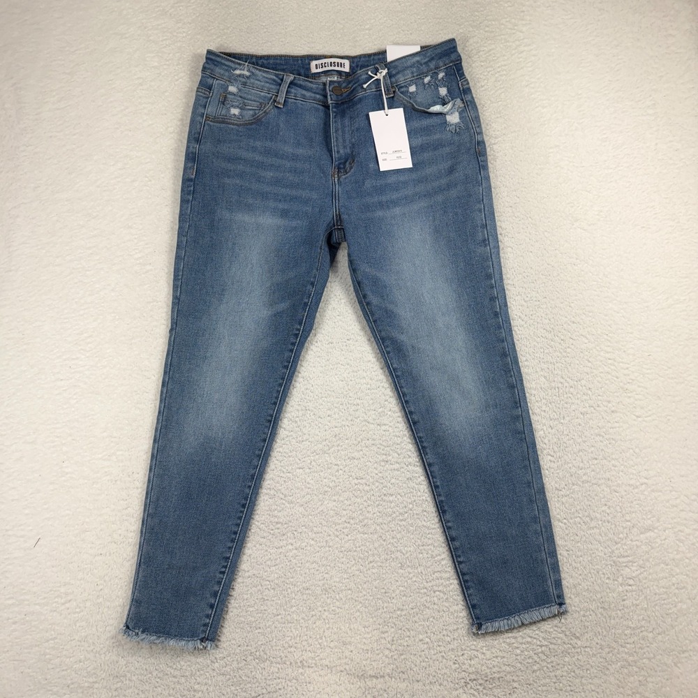 Disclosure Jeans Womens 15/32 (33x24.5) High Rise Skinny Stretch Denim Pants NWT